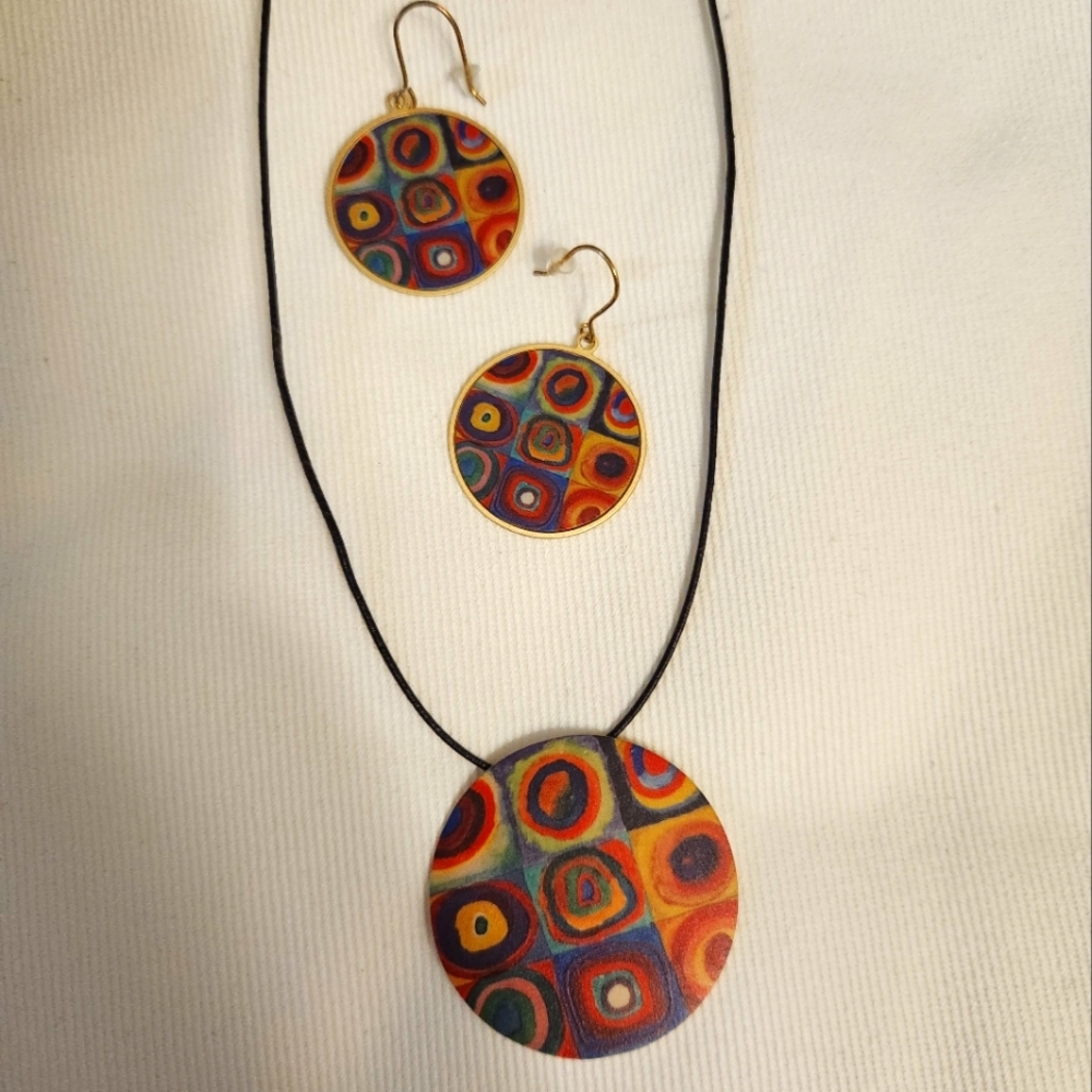 Handcrafted Artisan Necklace & Earrings RAS Made in Spain